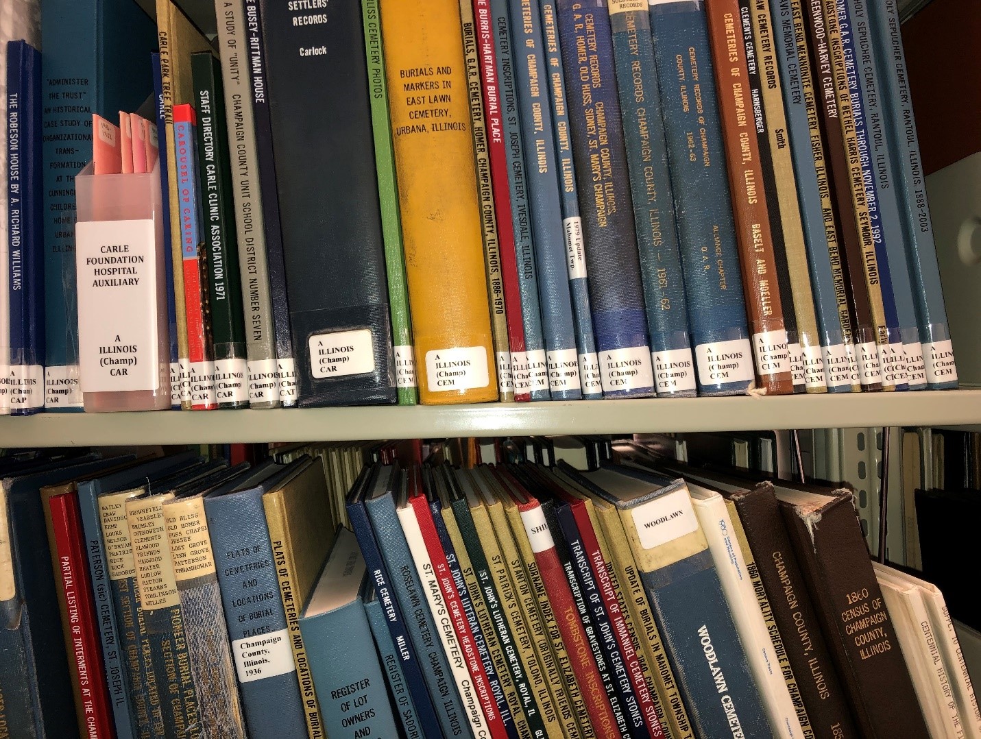 Cemetery, Funeral Home, and Death Records in Champaign County Urbana Free Library